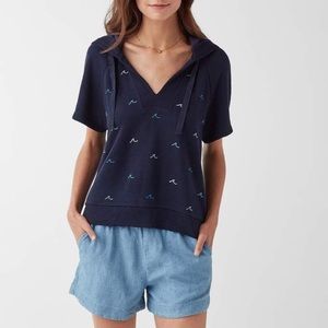 Splendid X Gray Malin M NWOT Short Sleeve Hoodie